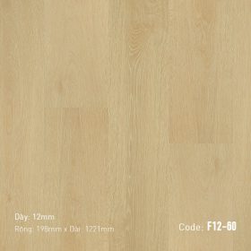 Sàn gỗ công nghiệp Nam Việt F12-60 – mặt vân gỗ – Hoàng Gia Nam Việt