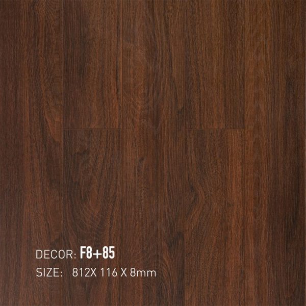 Sàn gỗ công nghiệp Nam Việt F8-85 – ảnh trực diện mặt ván