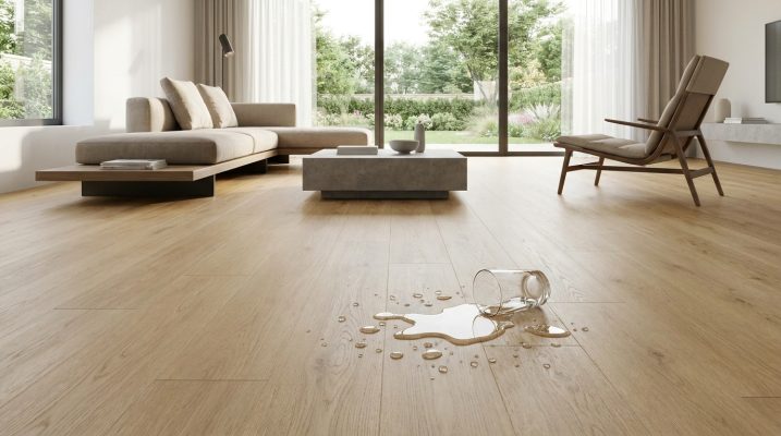 Sàn gỗ công nghiệp lõi đen chống thấm nước tuyệt đối khi bị đổ nước ra nhà. Sàn gỗ công nghiệp lõi đen chống thấm nước tuyệt đối khi bị đổ nước ra nhà.