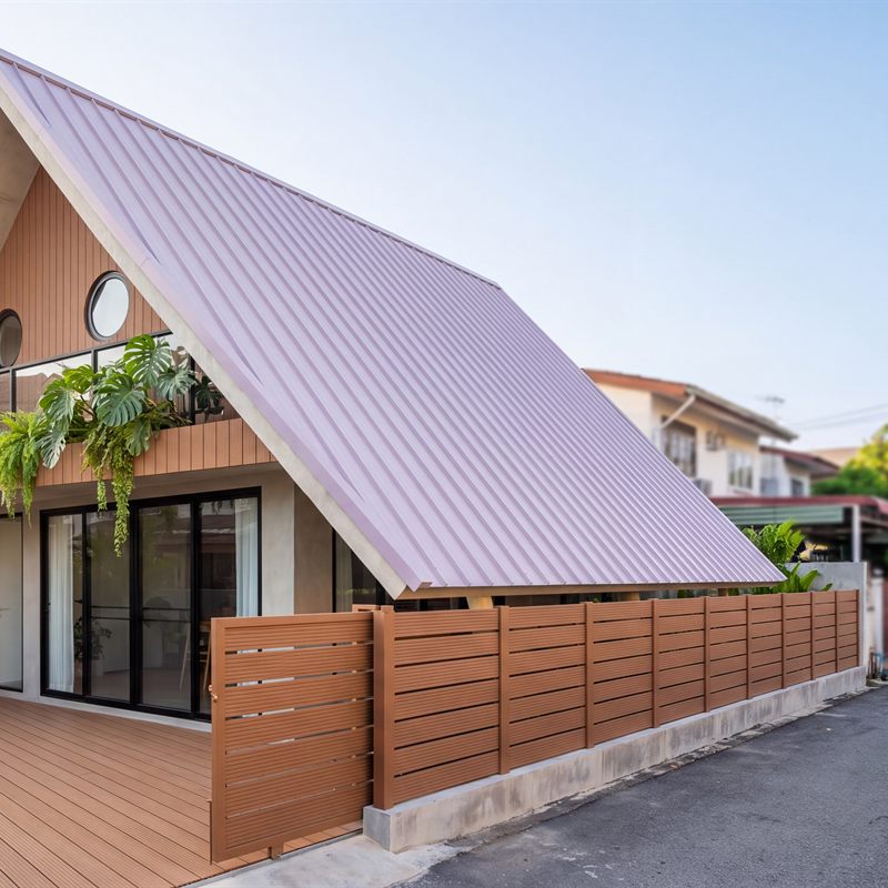 Gỗ nhựa ngoài trời làm hàng rào WPC