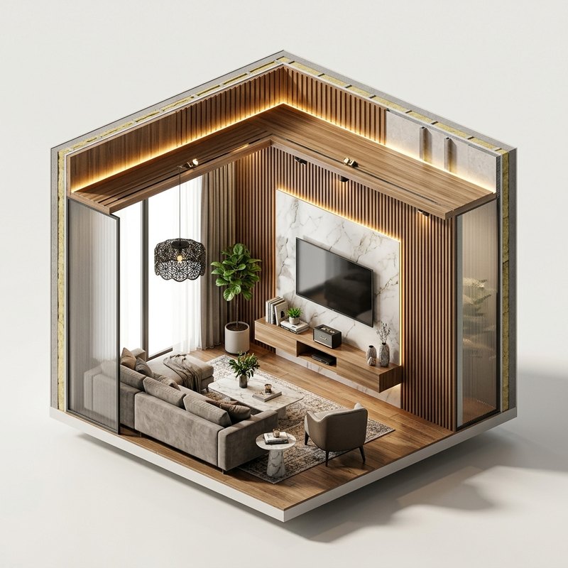 Tấm ốp tường – ốp trần lam gỗ – Hoàng Gia Nam Việt