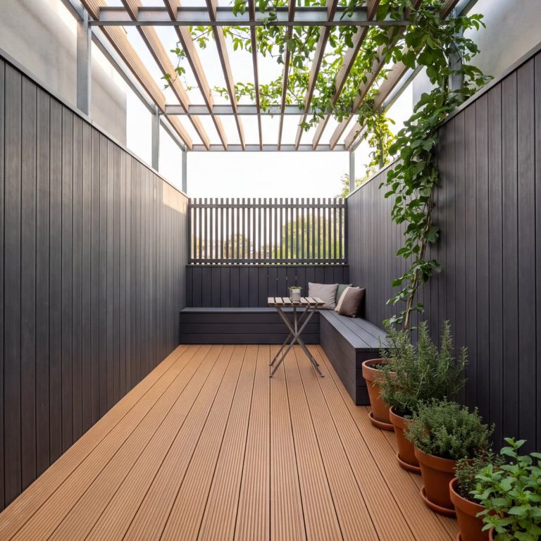 Giàn hoa pergola gỗ nhựa – ảnh 3 – Hoàng Gia Nam Việt