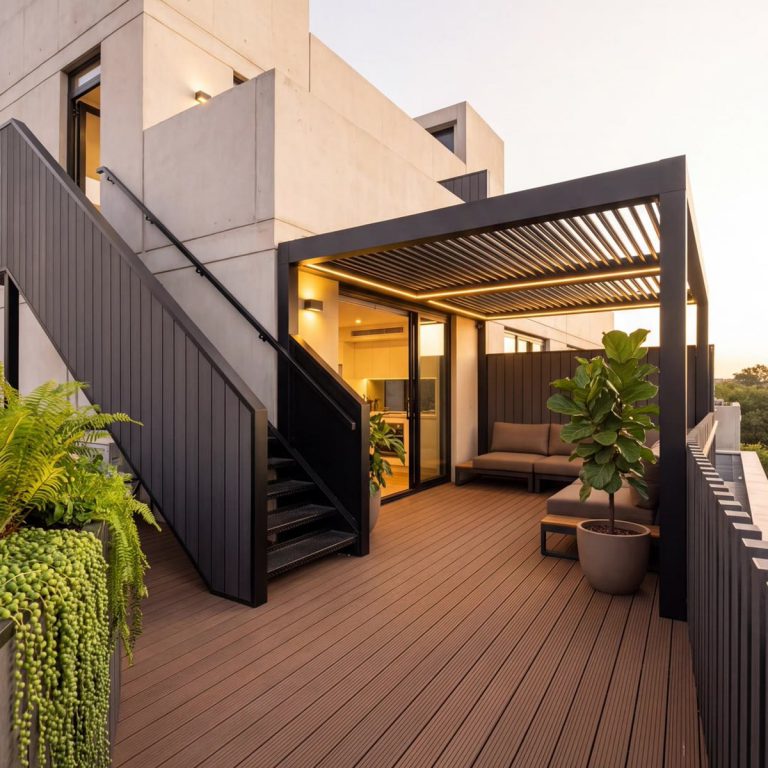 Giàn hoa pergola gỗ nhựa – ảnh 4 – Hoàng Gia Nam Việt