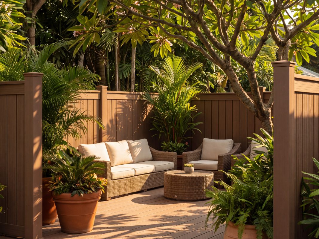 Giàn hoa pergola gỗ nhựa – hình 2 – Hoàng Gia Nam Việt