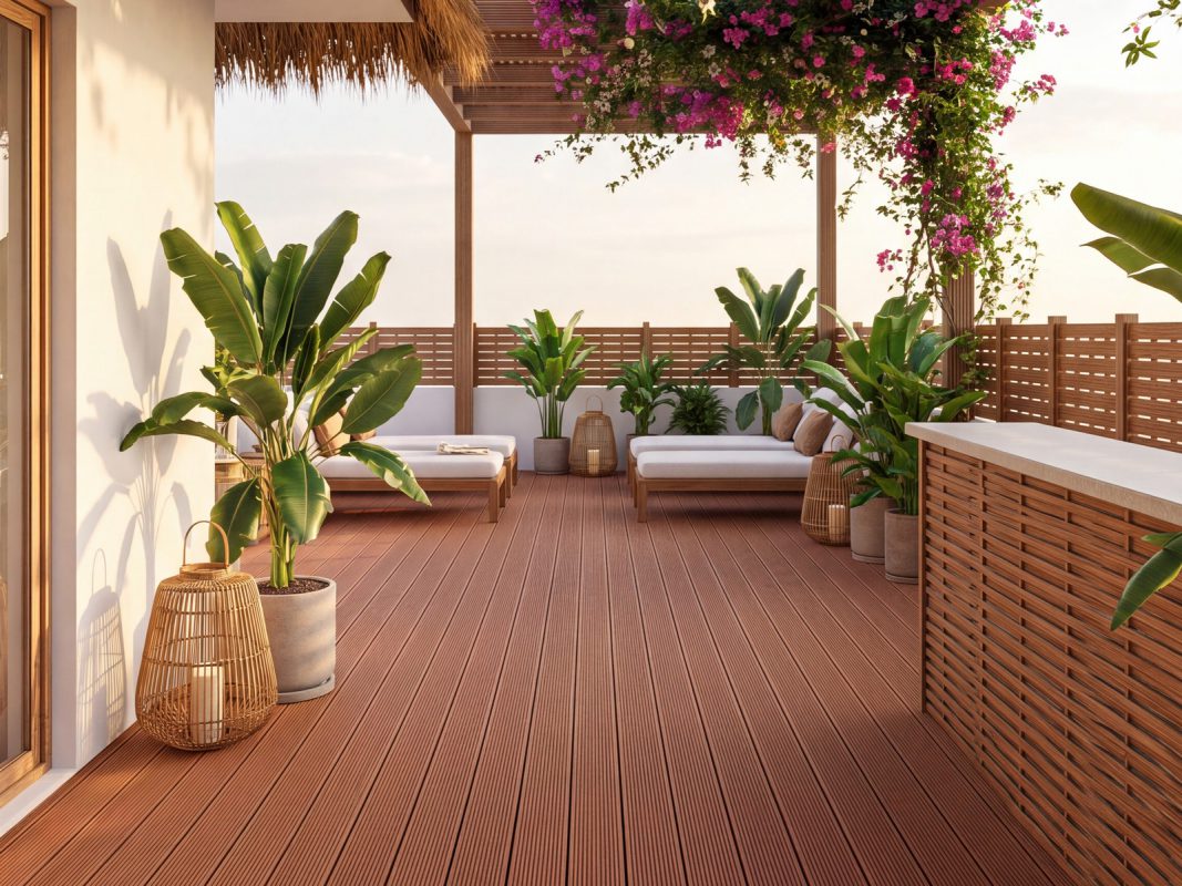Giàn hoa pergola gỗ nhựa – hình 3 – Hoàng Gia Nam Việt
