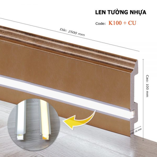 Len Tường LED K100 Đồng – Hoàng Gia Nam Việt