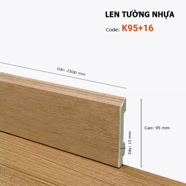 Len Tường Nhựa K95 16 – Hoàng Gia Nam Việt