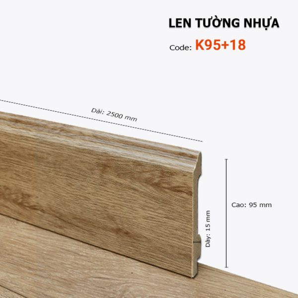 Len Tường Nhựa K95 18 – Hoàng Gia Nam Việt