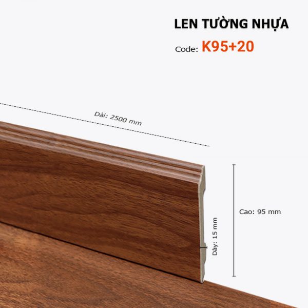 Len Tường Nhựa K95 20 – Hoàng Gia Nam Việt