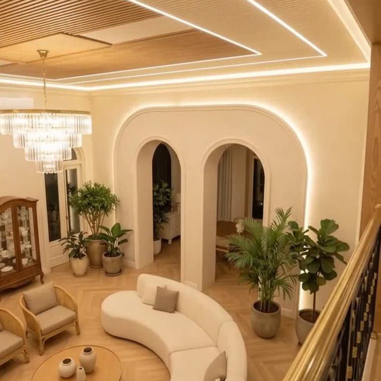 Ốp trần nan gỗ hắt LED – ảnh 5 – Hoàng Gia Nam Việt