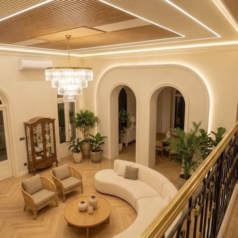 Ốp trần nan gỗ hắt LED – ảnh 7 – Hoàng Gia Nam Việt