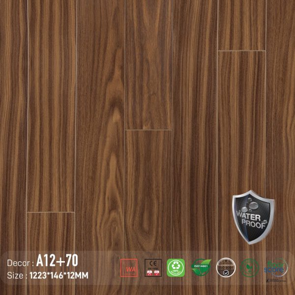 Sàn Gỗ AROMA A12-70 – ảnh trực diện mặt ván