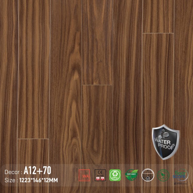 Sàn Gỗ AROMA A12-70 – ảnh trực diện mặt ván