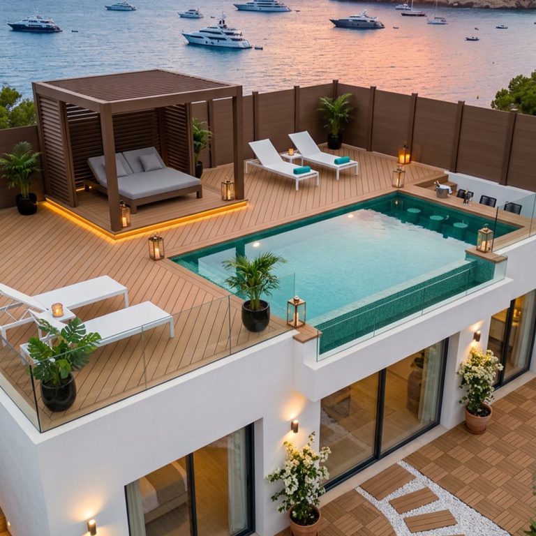Sàn gỗ hồ bơi – ảnh 1 – Hoàng Gia Nam Việt