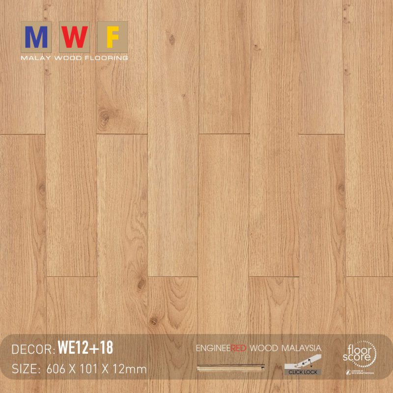 Sàn Gỗ Kỹ Thuật MalayWood WE12-18