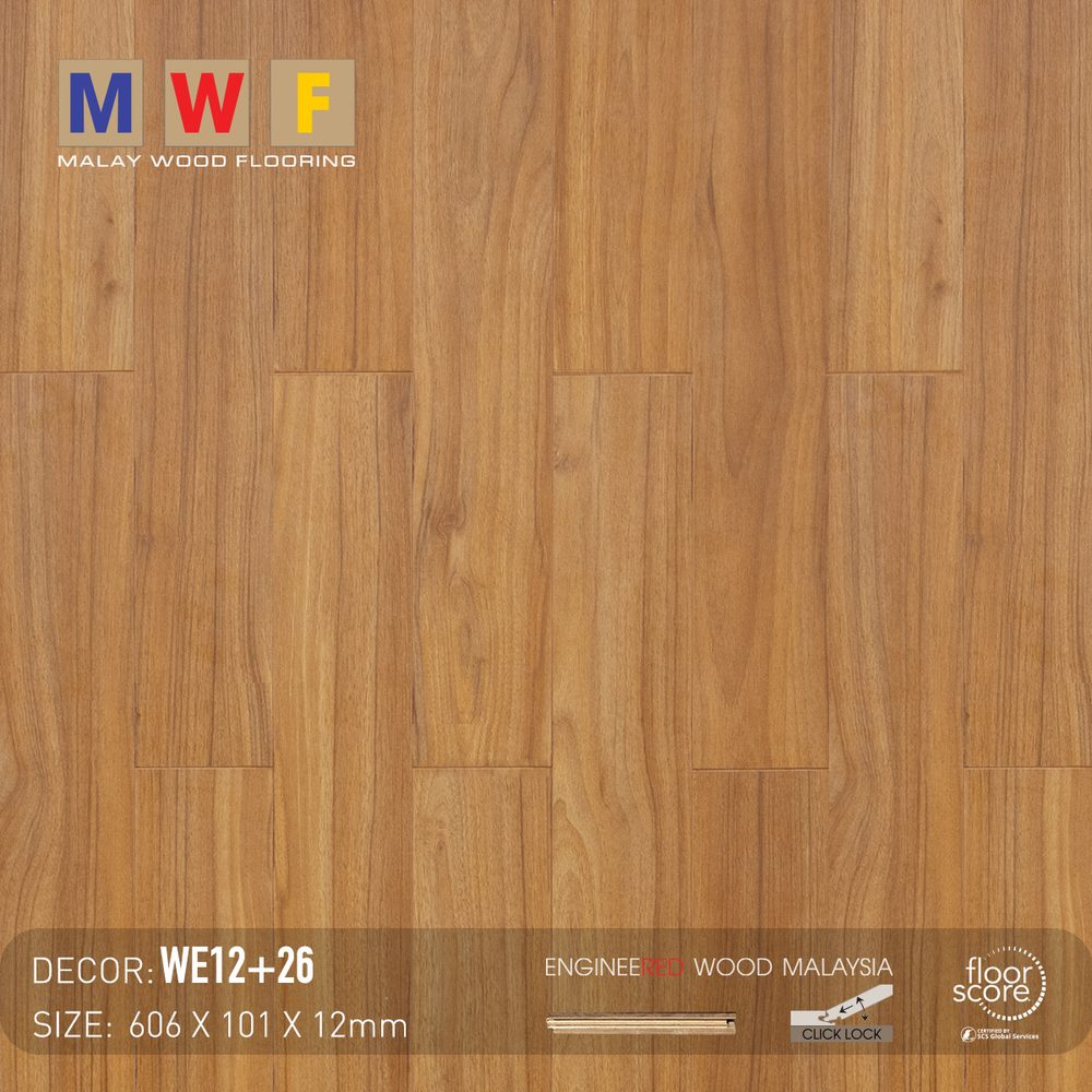 Sàn Gỗ Kỹ Thuật MalayWood WE12-26 Sàn Gỗ Kỹ Thuật MalayWood WE12-26