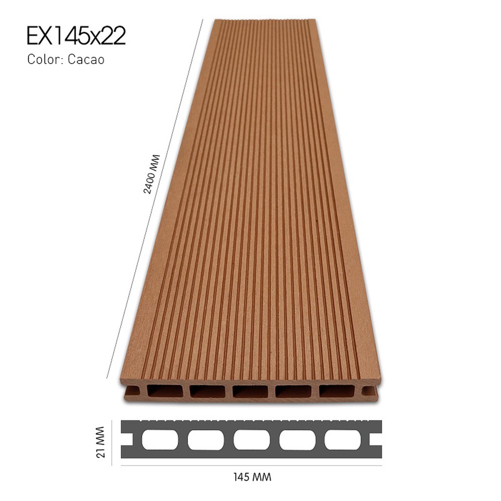 Sàn gỗ nhựa EXWood EX145x22 Cacao Sàn gỗ nhựa EXWood EX145x22 Cacao – Hoàng Gia Nam Việt
