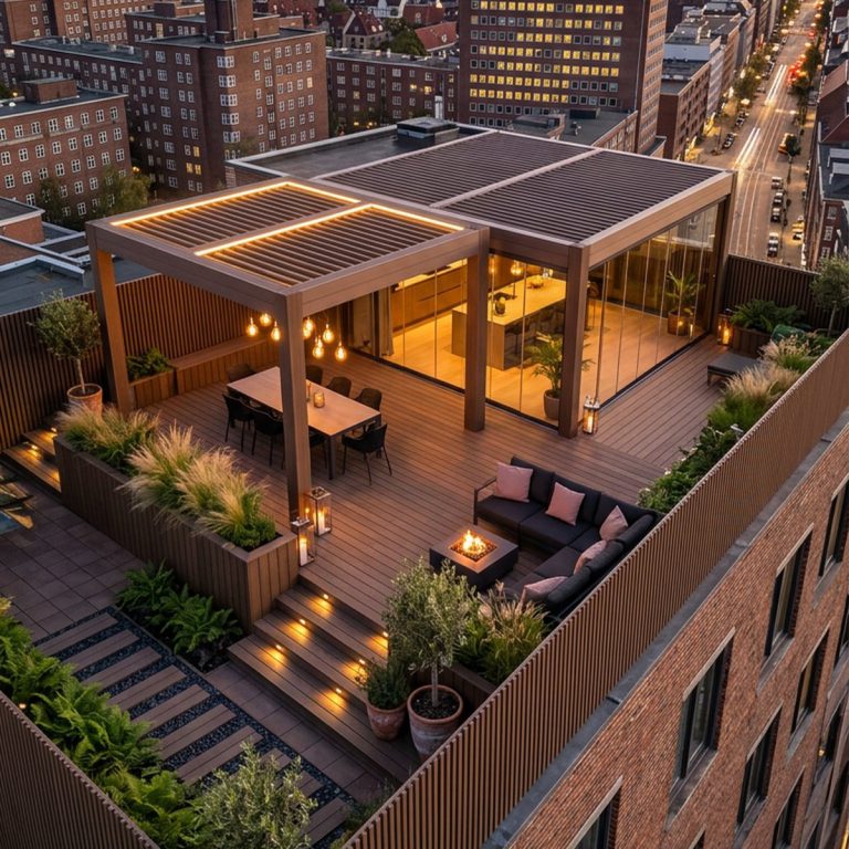 Sàn gỗ sân thượng, sky bar – ảnh 3 – Hoàng Gia Nam Việt