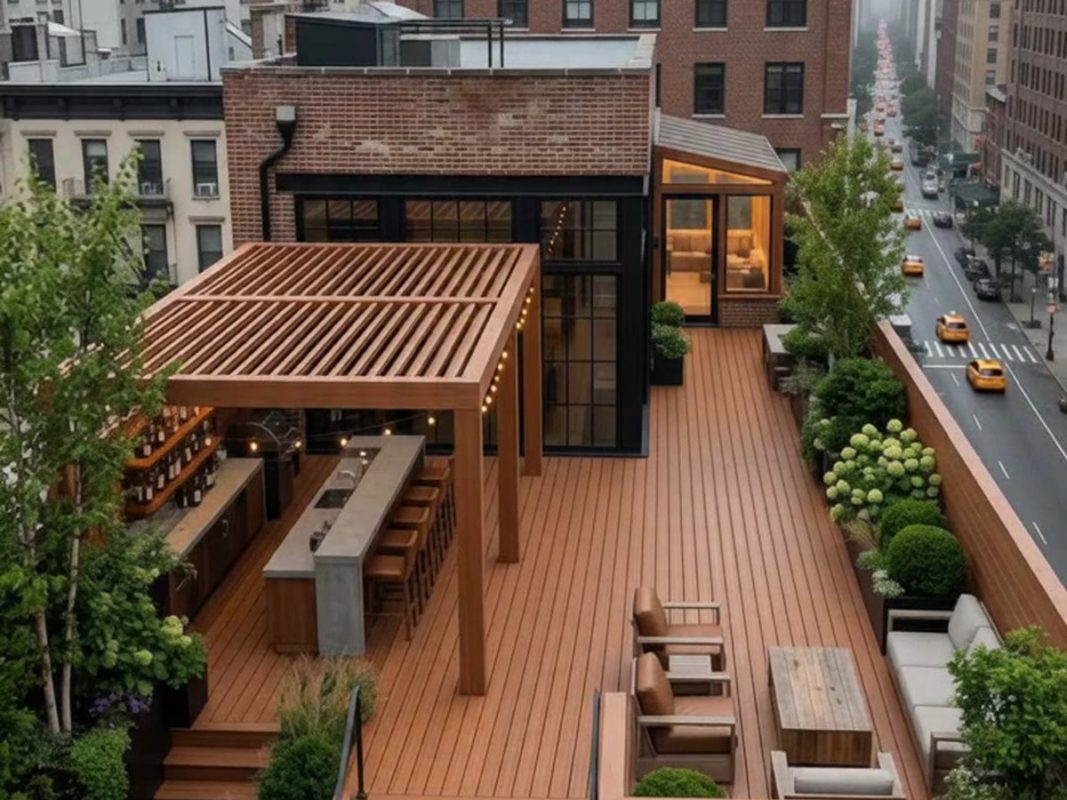 Sàn gỗ sân thượng, sky bar – ảnh bìa – Hoàng Gia Nam Việt
