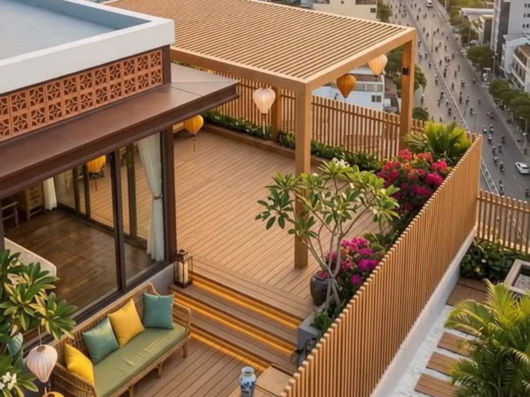 Sàn gỗ sân thượng, sky bar – hình 3 – Hoàng Gia Nam Việt