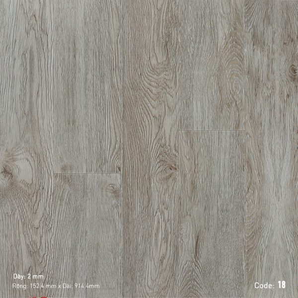 Sàn Nhựa Có Keo 2K Vinyl 18