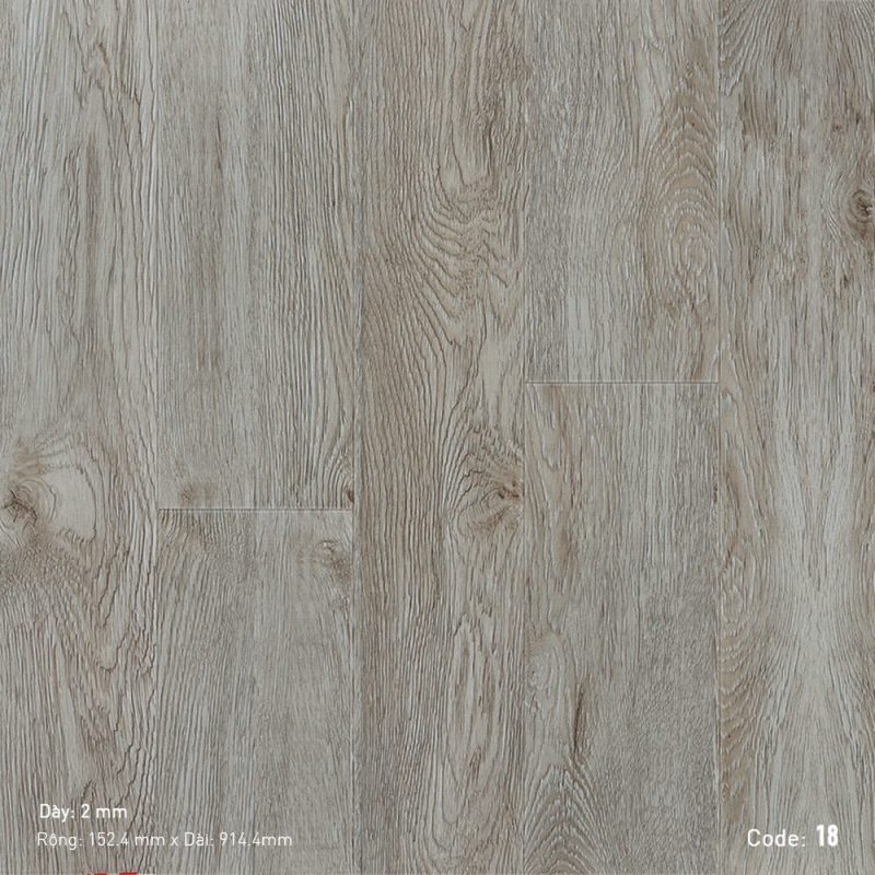Sàn Nhựa Có Keo 2K Vinyl 18