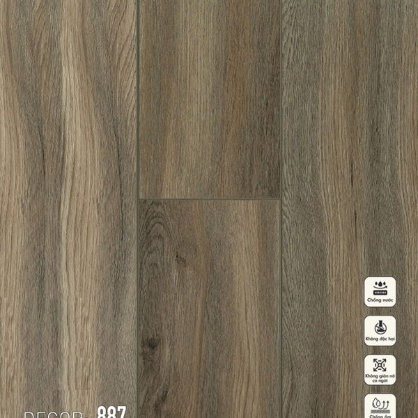 Sàn Nhựa Hèm Khóa SPC Vina 887 5mm
