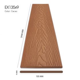 Tấm ốp 3D EXWood EX135x9 Cacao – Hoàng Gia Nam Việt
